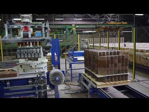 Installatie om stenen te palletiseren tot machinaal pakket